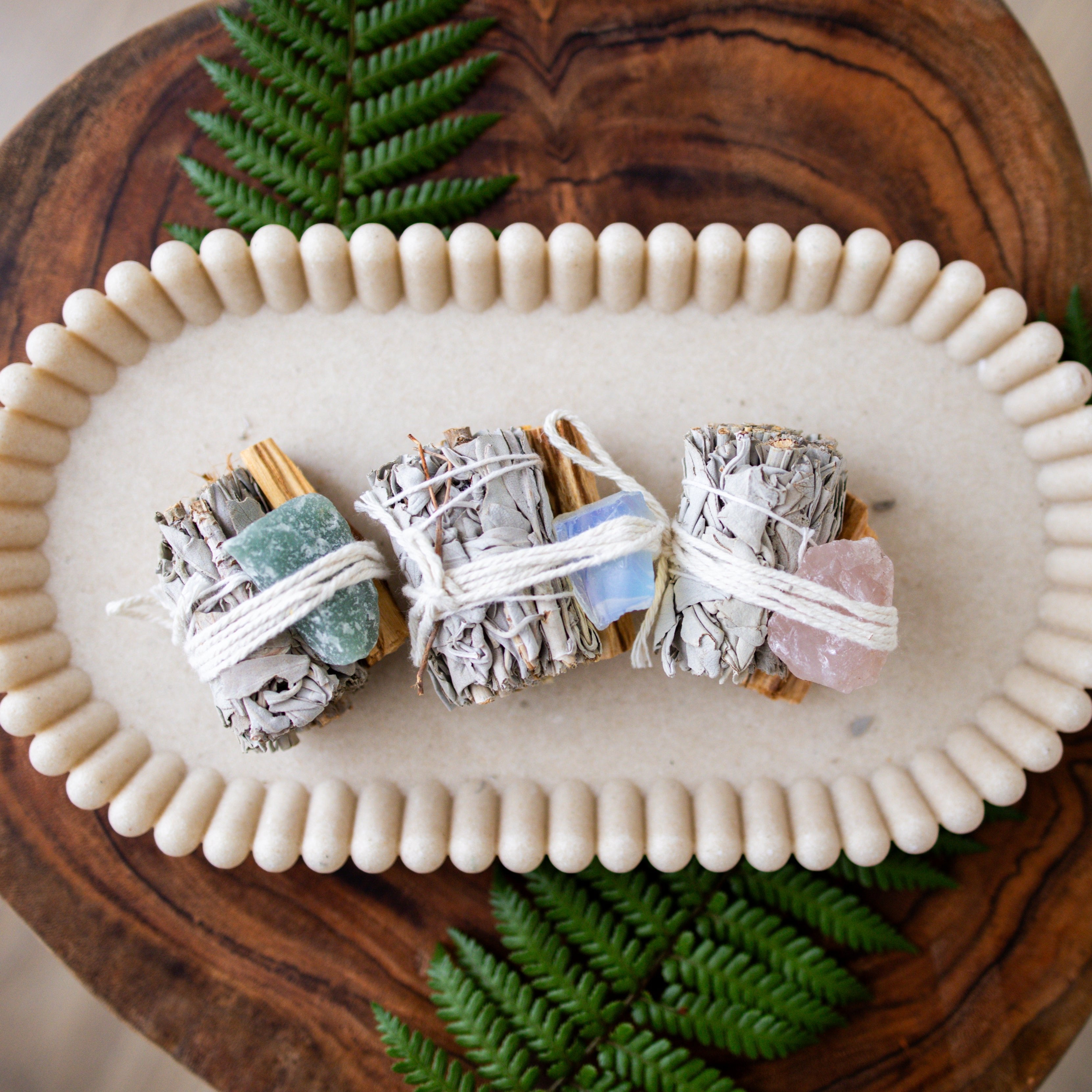 Crystal, Sage and Palo Santo Bundle – Collectively Wild